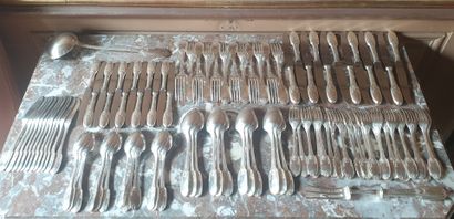 Christofle silver-plated household set circa...