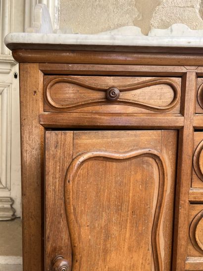 Natural wood dressing table end of XIXth...