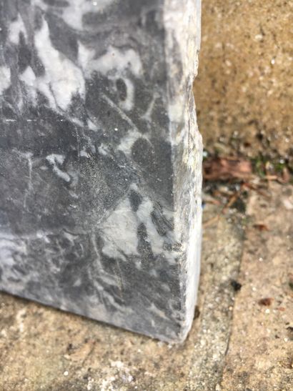 Grey molded secretary marble

W. 39, H. 94,...