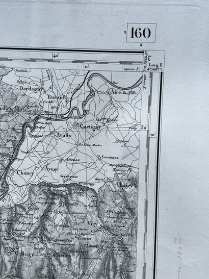 Set of four topographic maps from the beginning...