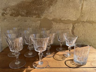 BACCARAT

Part of service of crystal glasses

H.15...