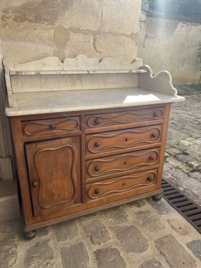 Natural wood dressing table end of XIXth...