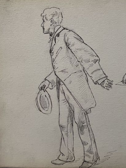 Lot of five sketchbooks, 19th century

Studies...