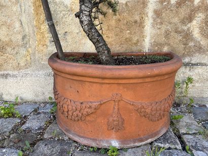 Pair of terracotta planters, Tuscany XXth...