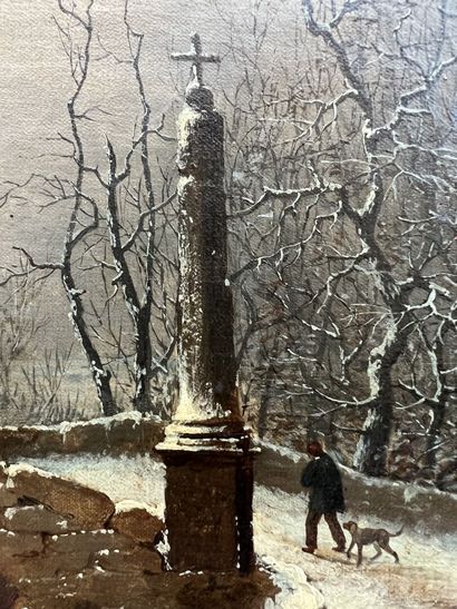 Attributed to Bouhot, around 1830

Winter...