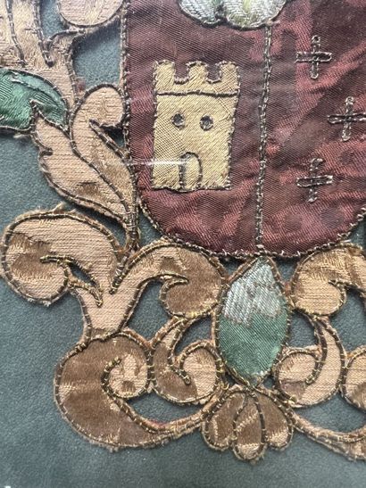 Coat of arms in embroidery of application...