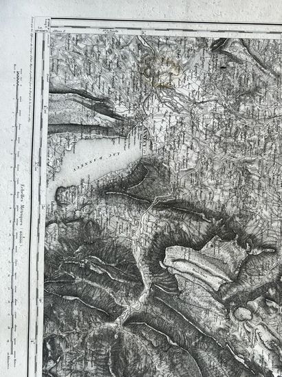 Set of four topographic maps from the beginning...