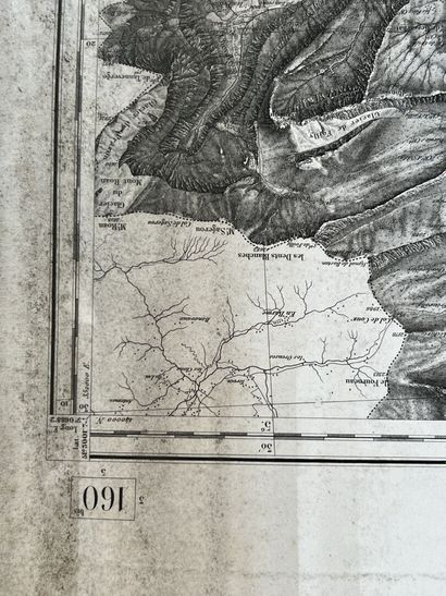 Set of four topographic maps from the beginning...