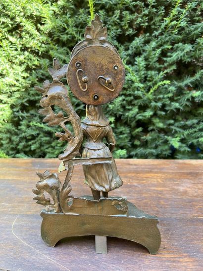 Clock in regula. 

H. 35 cm