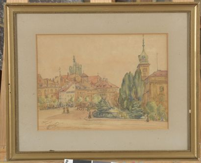 Geneviève DEVOUGES

View of Warsaw

Watercolor

Dated...
