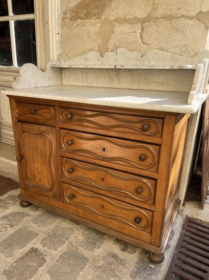 Natural wood dressing table end of XIXth...