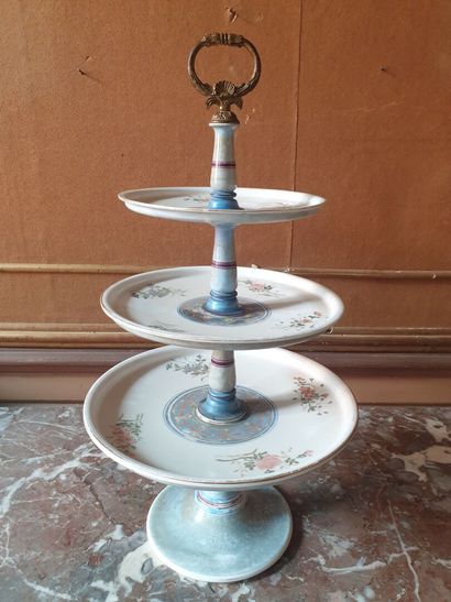 SEVRES, 1860

Porcelain dumb waiter with...