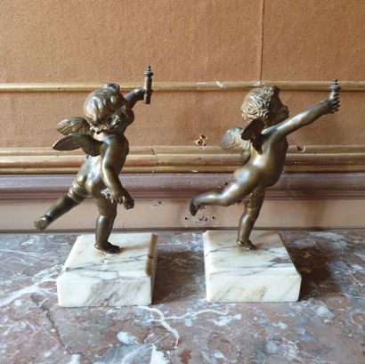 French school around 1850

Pair of cherubs...
