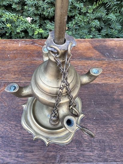 Bronze lamp. Italy, beginning of the XIXth...