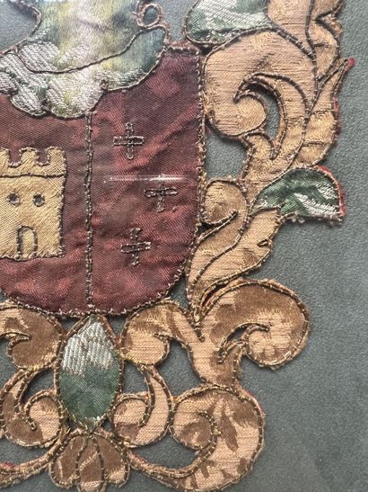Coat of arms in embroidery of application...