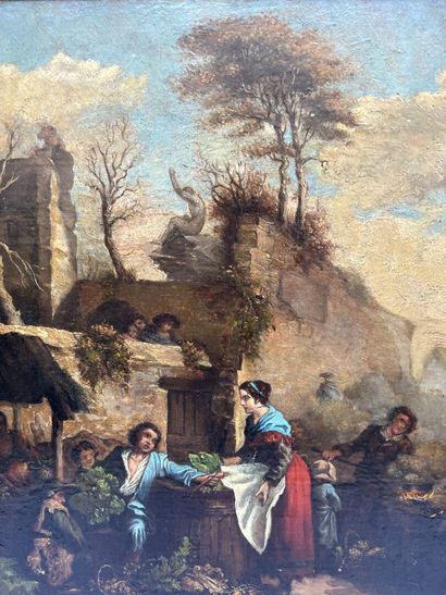 G. Boutet. 

The vegetable seller. 

Canvas...