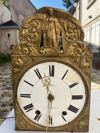 Comtoise in painted wood, 2nd half of the...