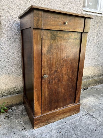 Bedside table in natural wood early XXth...