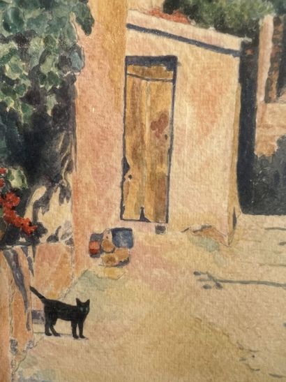 L. RAVERAT

The cat 

Watercolor 

35,5 x...