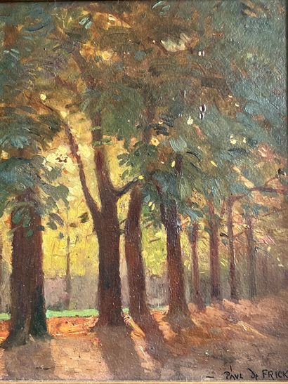 Paul de FRICK (1864-1935)

View of an undergrowth

Panel...