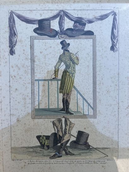 After Watteau of Lille. 2 engravings heightened...