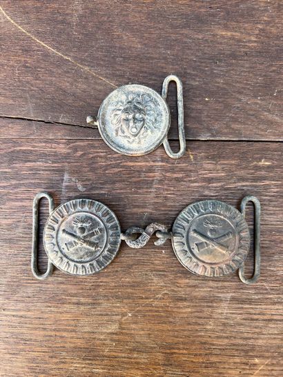 Belt buckle of an artillery officer, 19th...