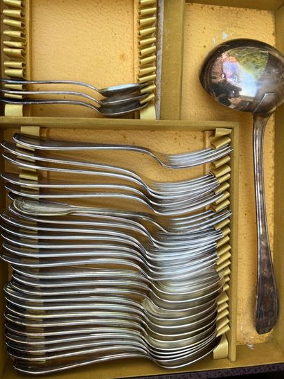 Lot of silver plated metal.