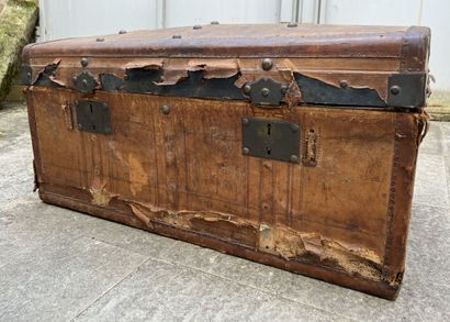Canvas and leather trunk from the Napoleon...