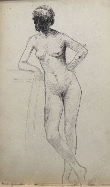 Lot of five sketchbooks, 19th century

Studies...