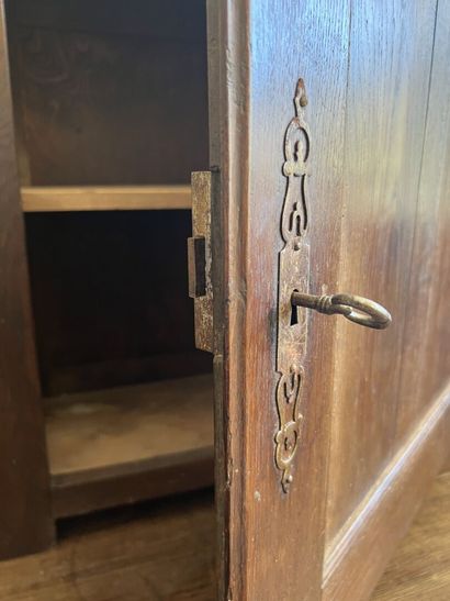 Small cupboard in natural wood XXth c. H...
