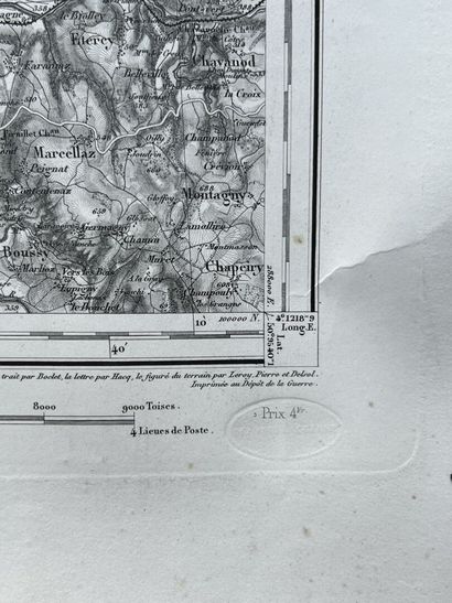 Set of four topographic maps from the beginning...