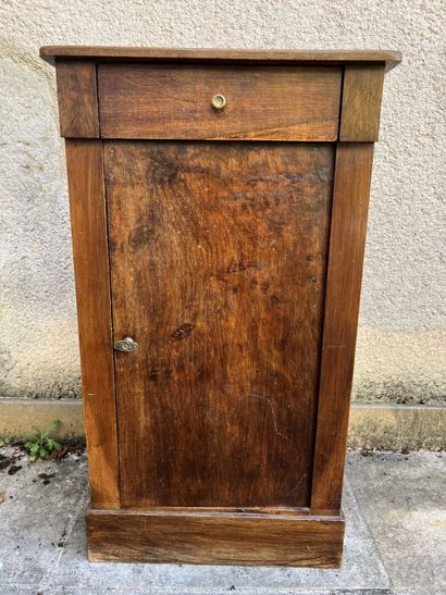 Bedside table in natural wood early XXth...