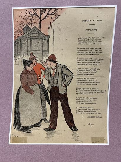 STEINLEN, (1859-1923)

Set of four lithographs

Scene...