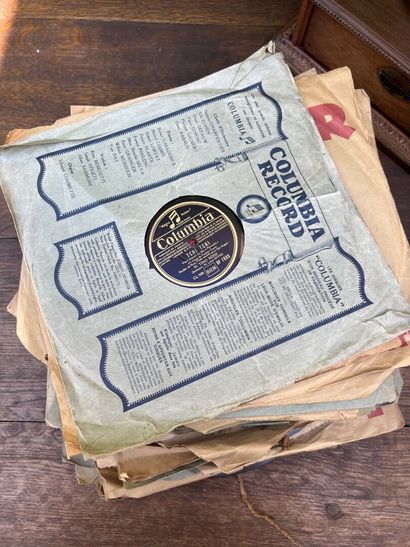 Gramophone and records.