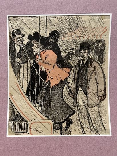STEINLEN, (1859-1923)

Set of four lithographs

Scene...
