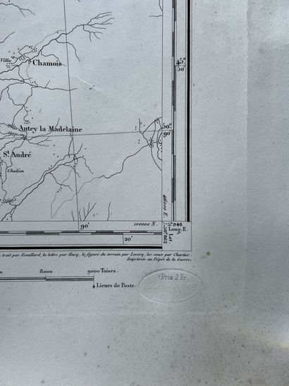 Set of four topographic maps from the beginning...