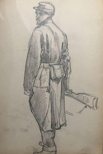 Lot of five sketchbooks, 19th century

Studies...