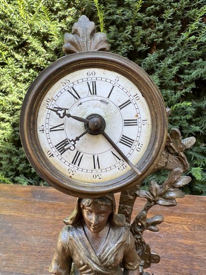 Clock in regula. 

H. 35 cm