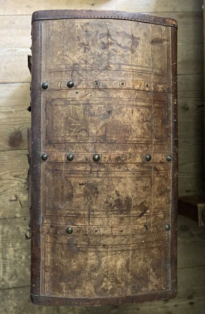 Canvas and leather trunk from the Napoleon...