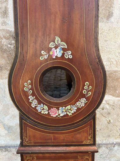 Comtoise in painted wood, 2nd half of the...