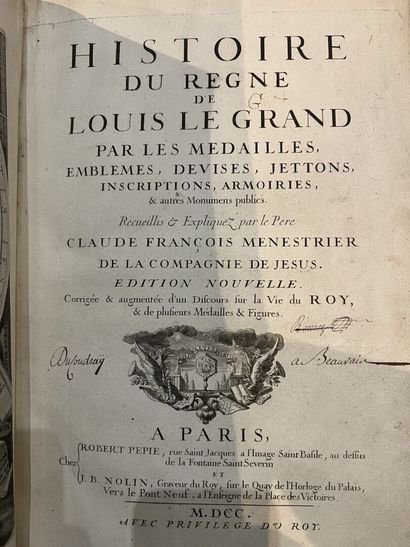 MÉNESTRIER (Claude François). History of...
