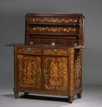 Chest of drawers in veneer, Holland, 19th...