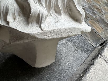 After Houdon

Portrait of Benjamin Franklin

Plaster

H.35...