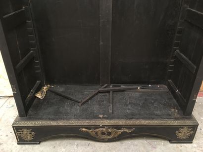 Large Napoleon III period blackened wood...
