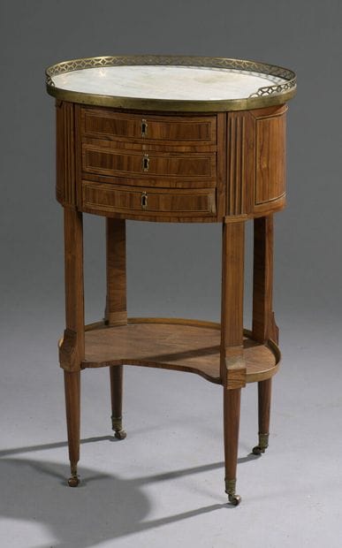 Bedside table in rosewood veneer from the...