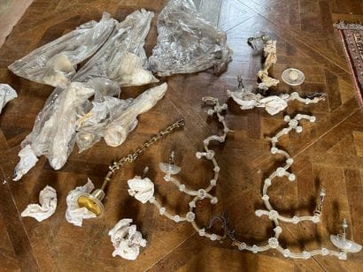 Part of a chandelier attributed to Bagues

H....