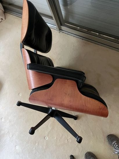 After Charles EAMES, lounge, chair and end...