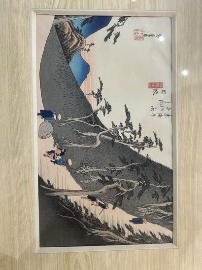 Lot of six Japanese prints

Mainly framed

Various...