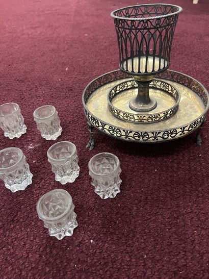 Silver display stand, stamped 1st cock (1798...