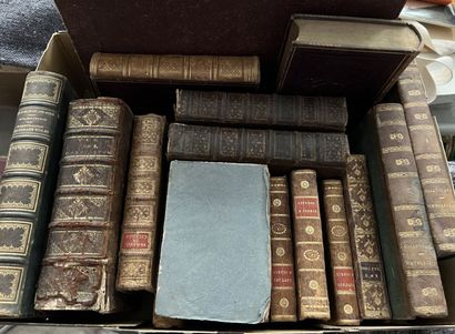 Lot of books XVIIIth and XIXth of which Maritime...